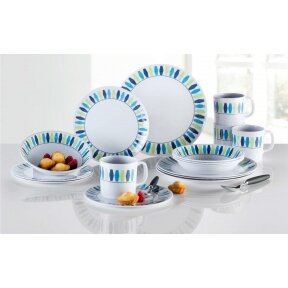 Berger Aqua Melamine Tableware Set 16 pcs