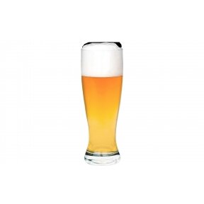 Berger plastic white beer drinking glasses set of 2