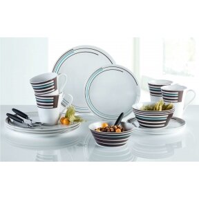 Berger Stripes Tableware Set 16 pcs