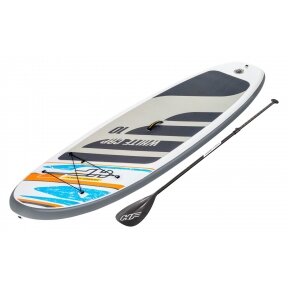 Bestway White Cap SUP inflatable stand-up paddling board incl. paddle and air pump