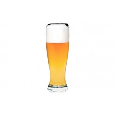 Berger plastic white beer drinking glasses set of 2