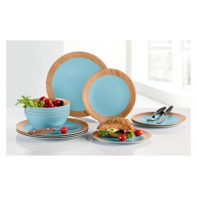 Berger Wood Melamine Tableware Set 12 pcs