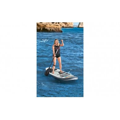 Bestway White Cap SUP inflatable stand-up paddling board incl. paddle and air pump 13