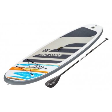 Bestway White Cap SUP inflatable stand-up paddling board incl. paddle and air pump