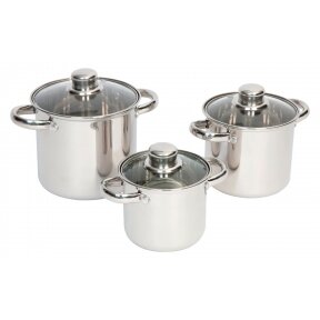 Bo-Camp Royal Plus Stainless Steel Saucepan Set 3 pcs.