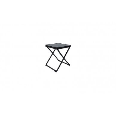 Bo-Camp stool foldable with attachment black