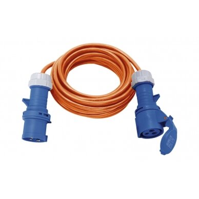 Brennenstuhl Caravan extension cable plug and coupler orange 2