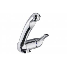 Empire ceramic style single lever faucet with switch chrome