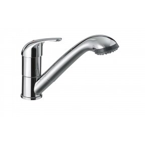 Empire single lever faucet and faucet Kama with hand shower Julia 185 mm