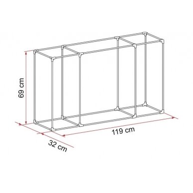 Fiamma framework rods for Cargo Back