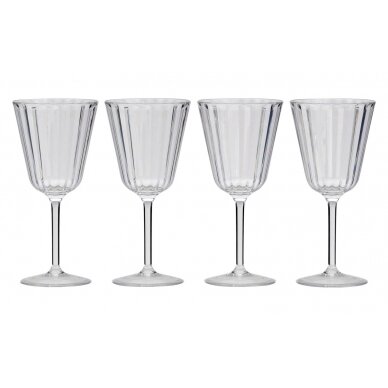 Flamefield Royal Plastic Wine Glasses 280 ml Set of 4