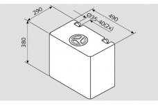 Fusion gėlo vandens bakas 50 l EV 1004 _ V4-01 _