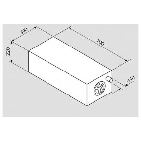 Fusion freshwater tank 43 l EV 905