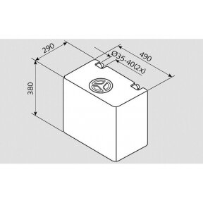 Fusion freshwater tank 50 l EV 1004 _ V4-01 _