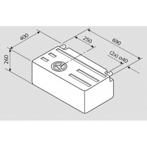 Fusion freshwater tank 63 l EV 1301 _ V6-12 _