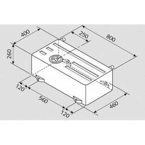 Fusion freshwater tank 75 l EV 1501 _ V7-02 _