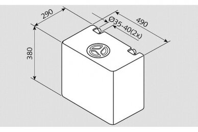 Fusion gėlo vandens bakas 50 l EV 1004 _ V4-01 _