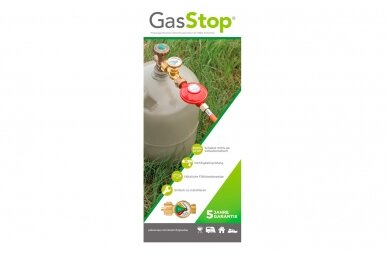 GasStop avarinio uždarymo vožtuvas propano dujų balionams 2