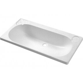 Washbasin deep trough pure white