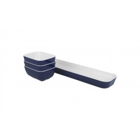 Gimex bistro tray with 3 snack bowls