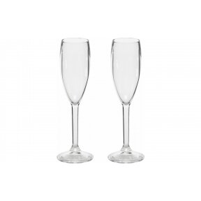 Gimex plastic champagne glass 0.2 l, set of 2