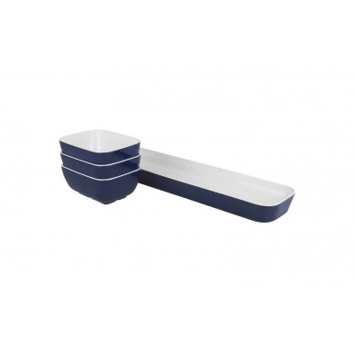 Gimex bistro tray with 3 snack bowls 1