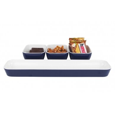 Gimex bistro tray with 3 snack bowls