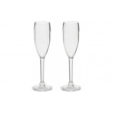 Gimex plastic champagne glass 0.2 l, set of 2