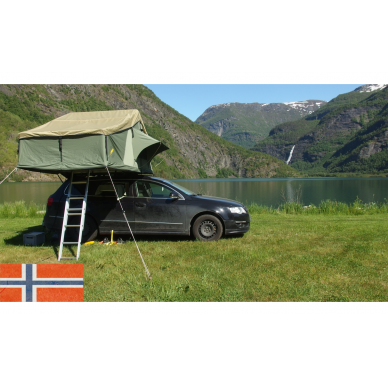 Gordigear roof tent Plus for 2 people with storage area 140 x 320 cm gray 7