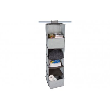 Hindermann hanging shelf 6 compartments incl. two storage boxes