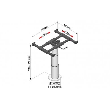 Lifting column with x/y movement 2