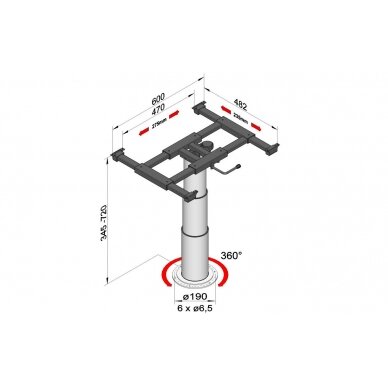 Lifting column with x/y movement and rotation 2