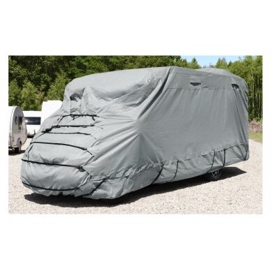 Partially integrated caravan protective cover 10