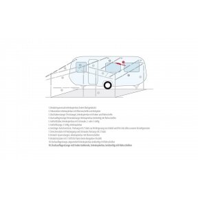 Roof support pole with spring steel end