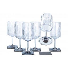 Silwy wine magnet plastic glasses 6 pieces