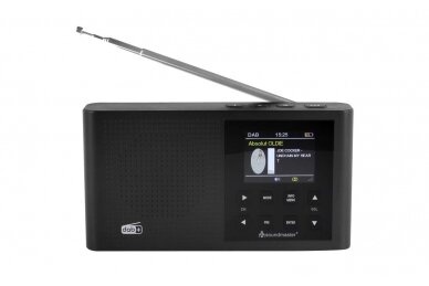 Soundmaster DAB+ / FM skaitmeninis radijas su spalvotu ekranu ir įmontuota ličio jonų baterija 2