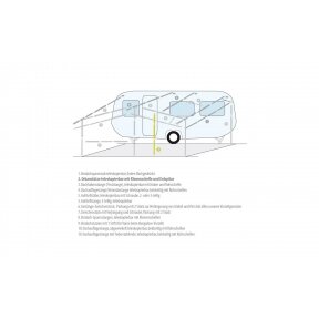 Vertical support / storm support aluminium